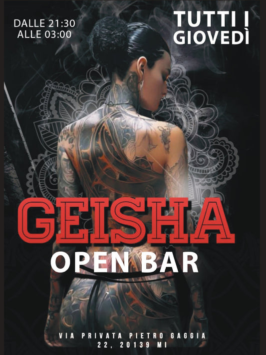 GEISHA - TUTTI I GIOVEDI'