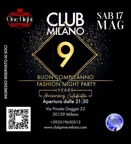 BUON COMPLEANNO FASHION NIGHT PARTY - SAB 17 MAG