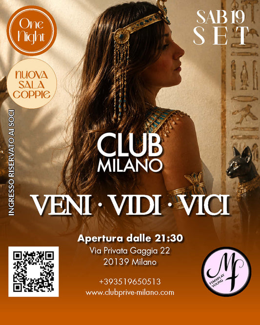 VENI · VIDI · VICI - SAB 19 SETT