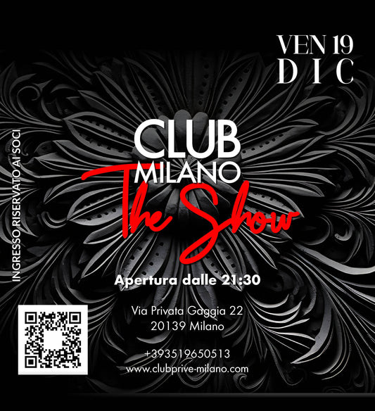 THE SHOW - VEN 19 DIC