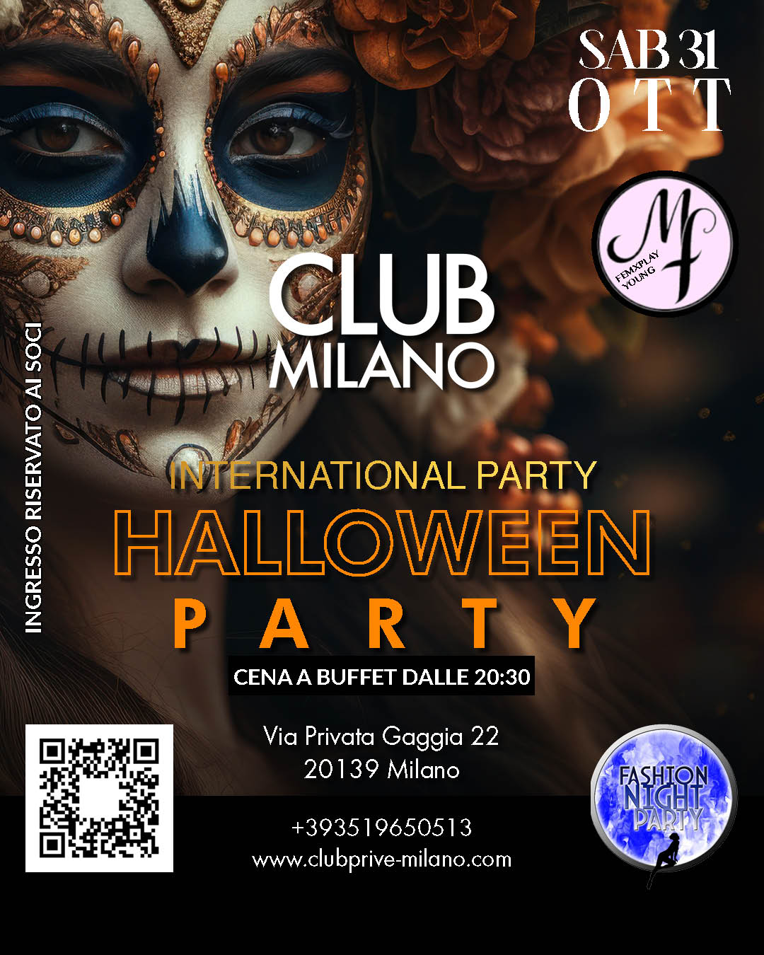 HALLOWEEN - INTERNATIONAL PARTY - SAB 31 OTT