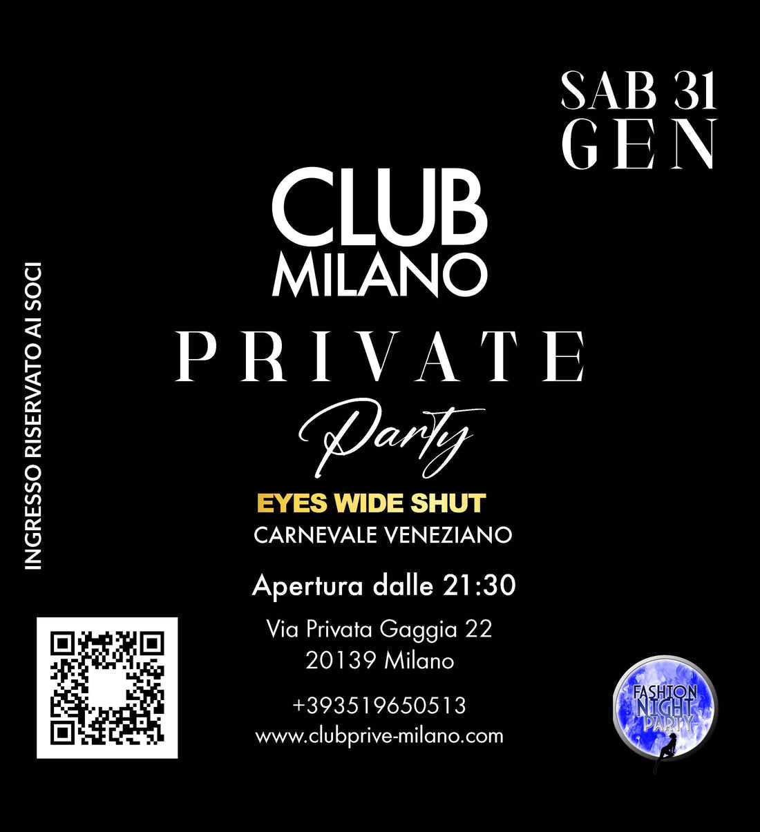PRIVATE PARTY - SAB 31 GEN