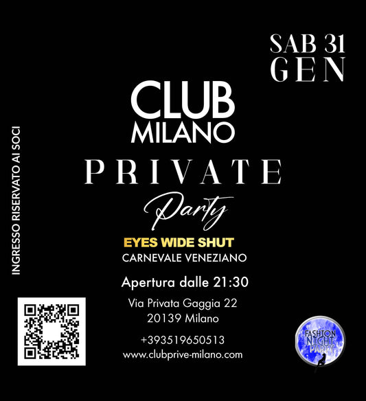PRIVATE PARTY - SAB 31 GEN